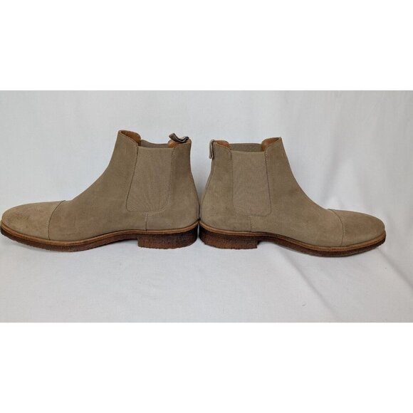 TAFT Outback Chelsea Boots Men 43 US 10 Taupe Suede Leather Ankle Booties Shoes - Picture 8 of 13